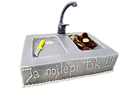 Tort zlewozmywak 3D