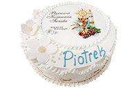 Tort komunijny z dekoracją opłatkową nr 4
