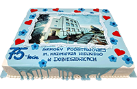 Tort 3D 75-lecie szkoły w Dobieszowicach