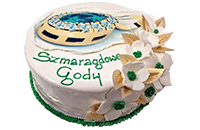 Tort szmaragdowe gody
