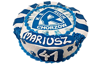 Tort Ruch Chorzów z szalikiem