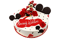 Tort z figurką Myszka Minnie