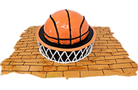 Tort koszykówka 3D