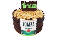 Tort beczka piwa Łomża 3D