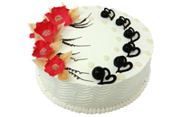 Tort czerwone maki
