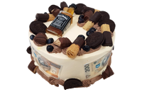 Tort Jack Daniels i banknoty