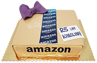 Tort paczka Amazon 3D