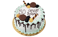 Tort urodzinowy 50-tka